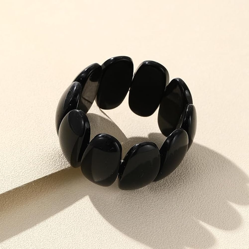 Amazon.com: Pingyongchang Chunky Multicolor Acrylic Bangle